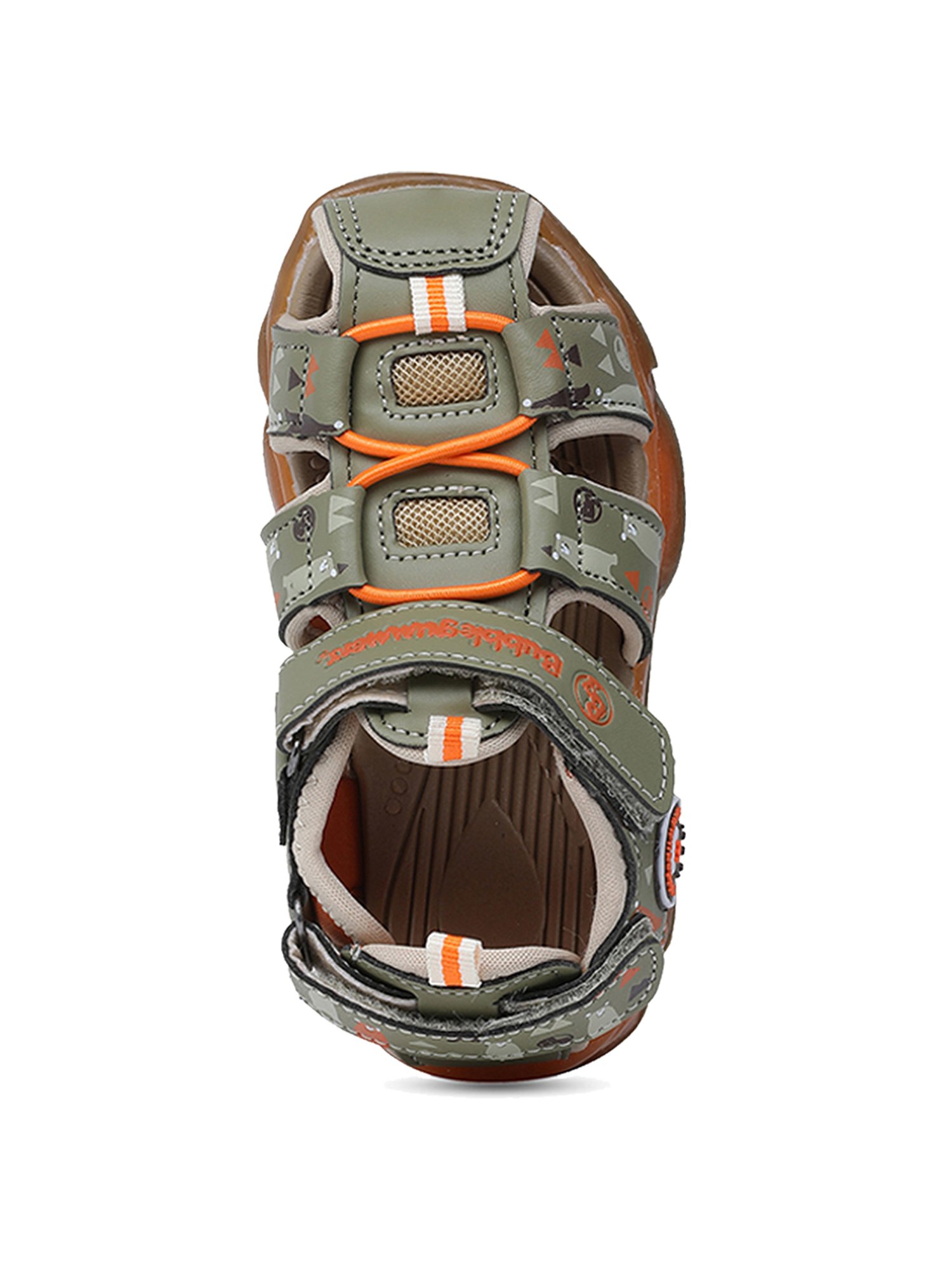 Bubblegummers by Bata Kids Grey Back Strap Sandals