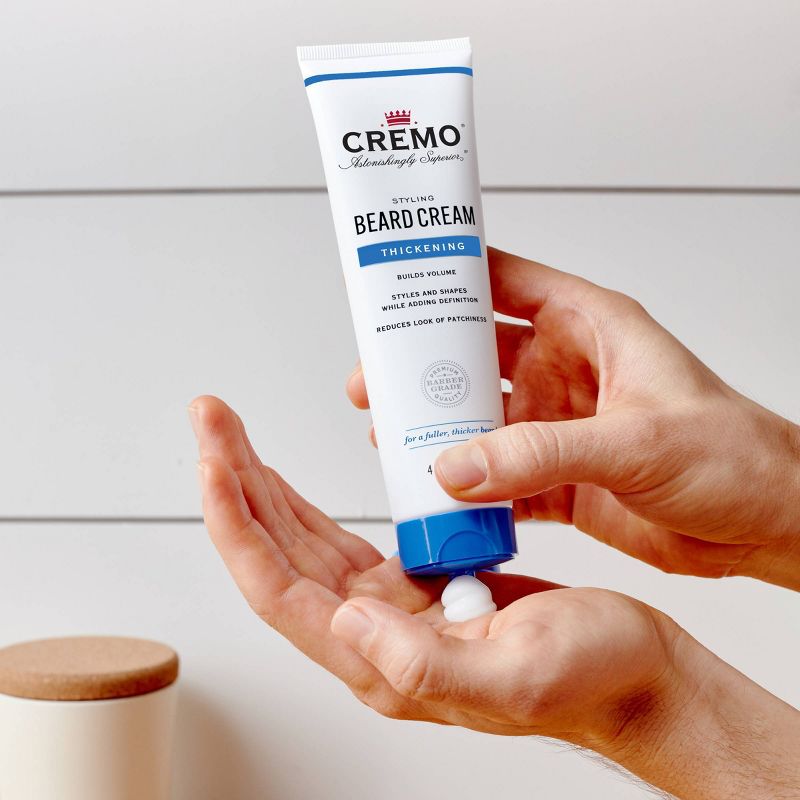 Cremo Thickening Beard Cream - Styling & Defining - 4oz