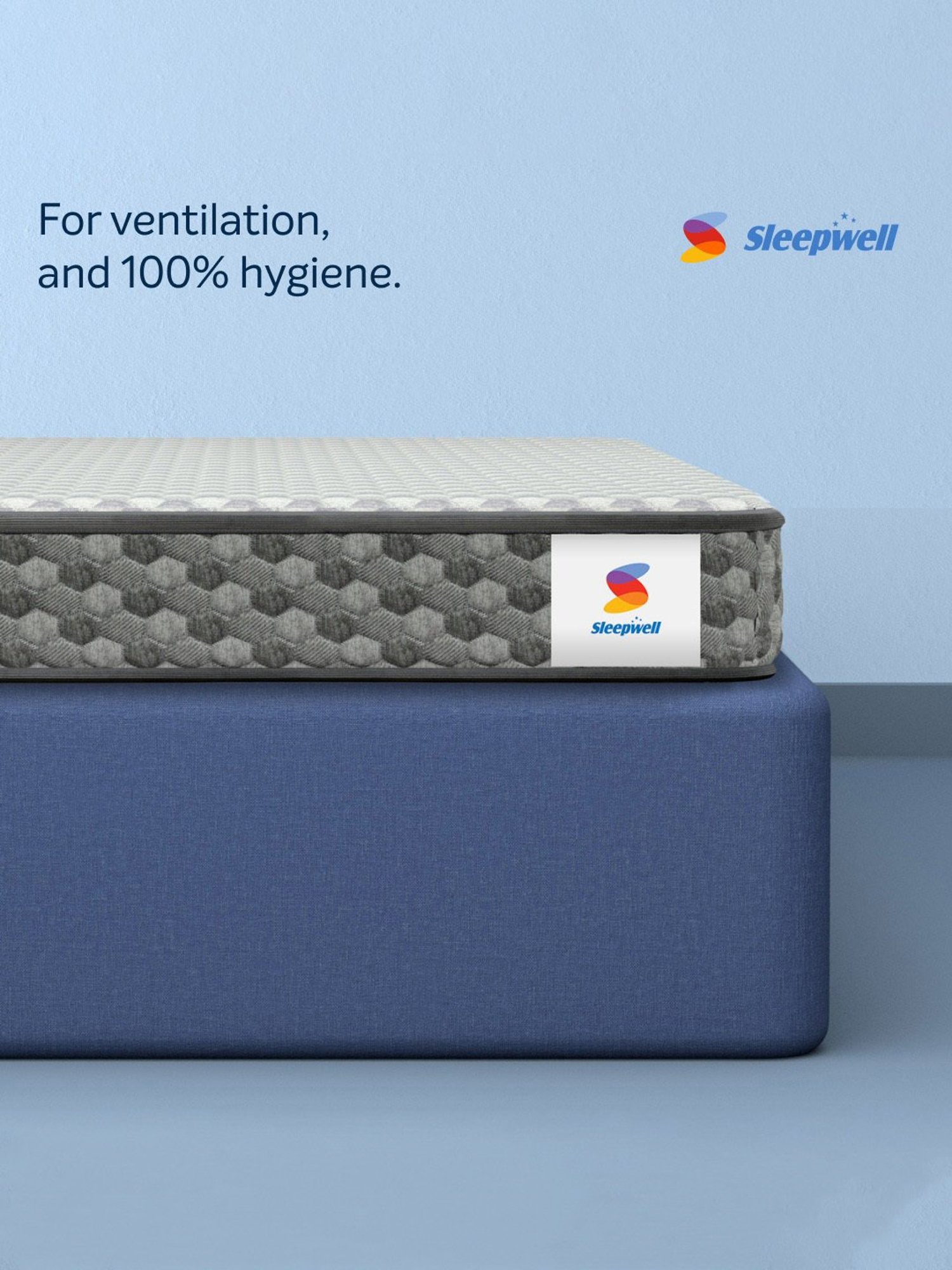 Sleepwell Dual Pro Grey Foam Triple Layered Anti Sag Single Mattress