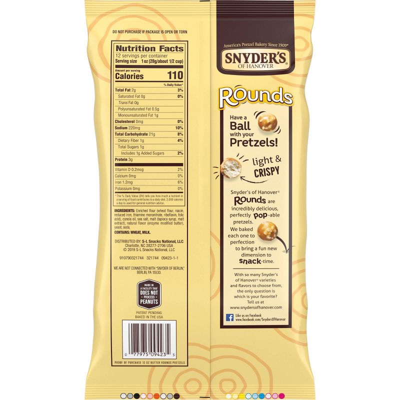 Snyder's Rounds Butter Pretzels - 12oz