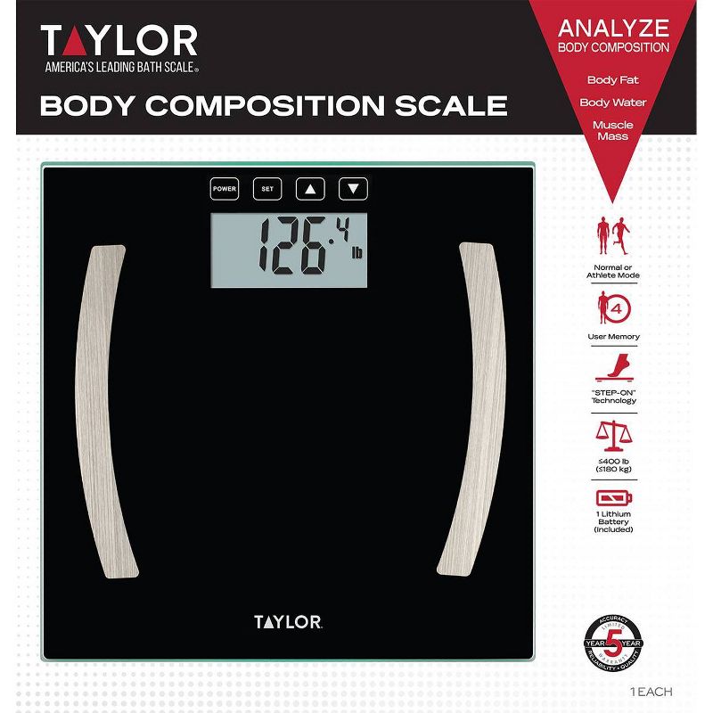 Body Composition Scale Black - Taylor