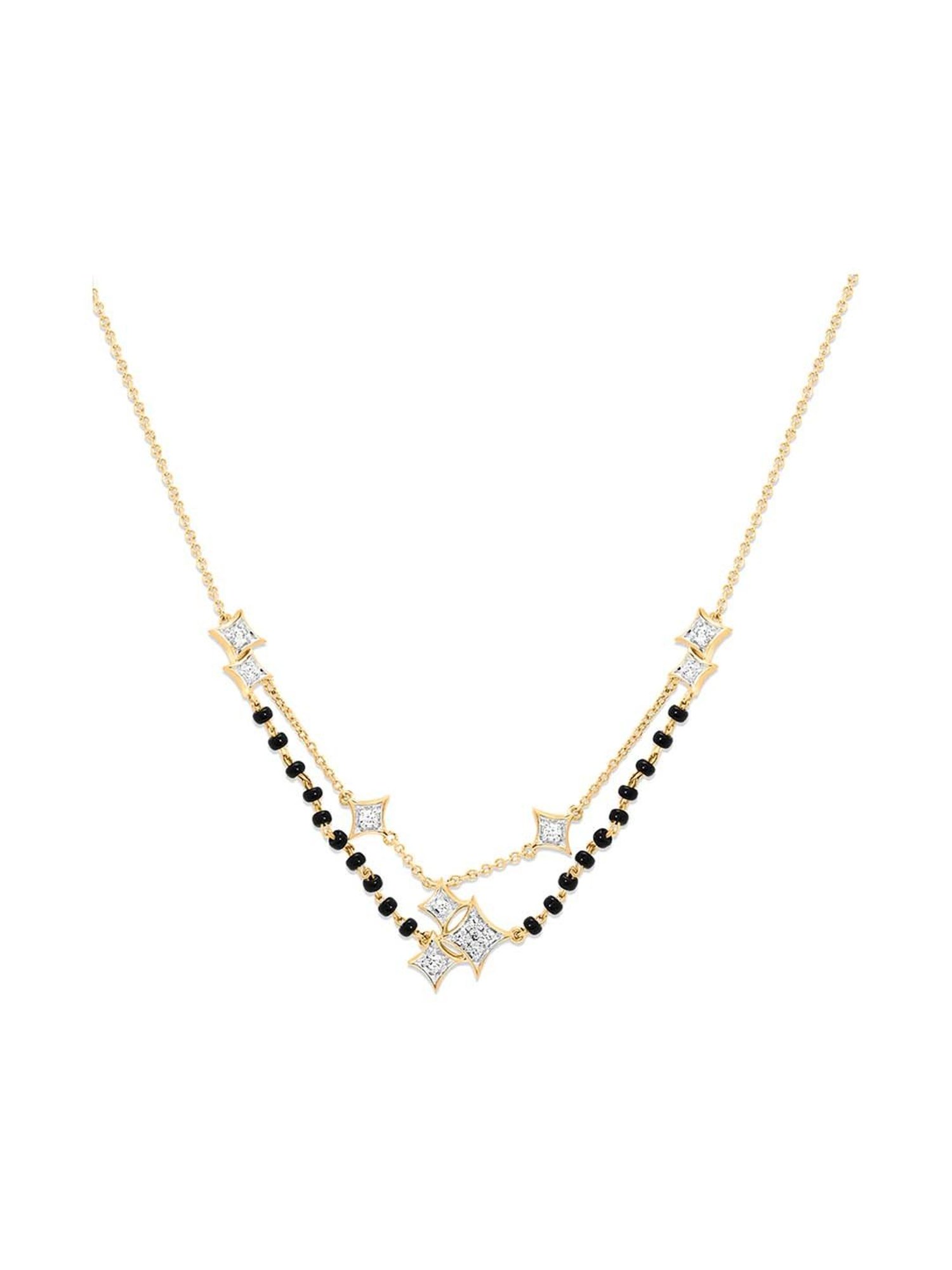 Waman Hari Pethe Jewellers 18k Gold & Diamond Mangalsutra for Women