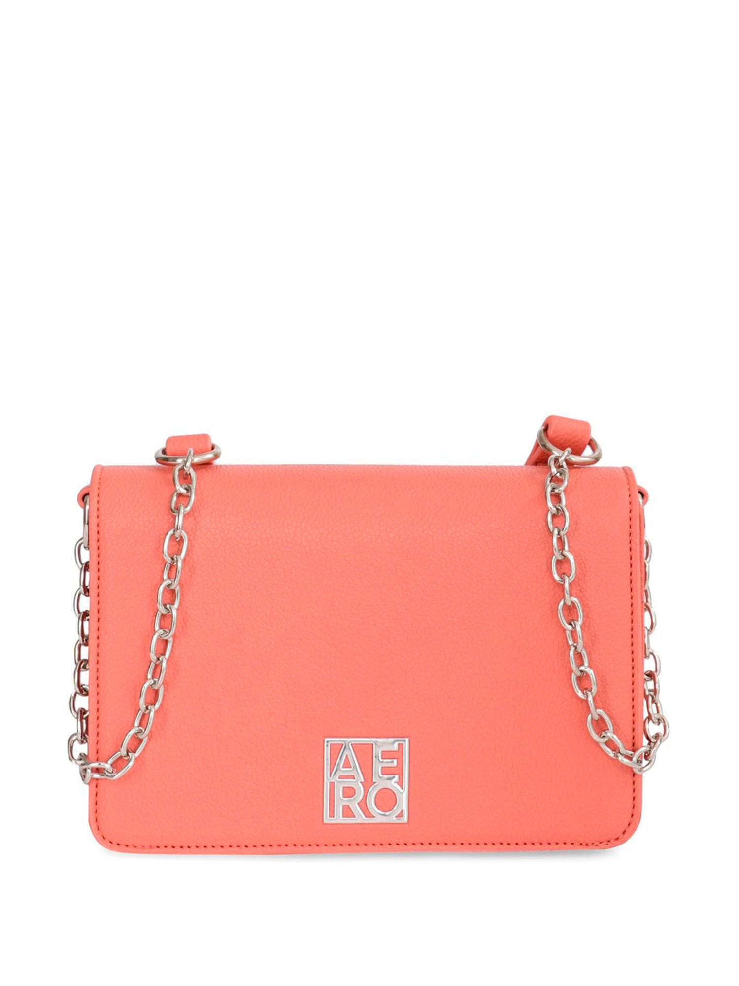 Aeropostale Harlow Pink PU Textured Sling Handbag