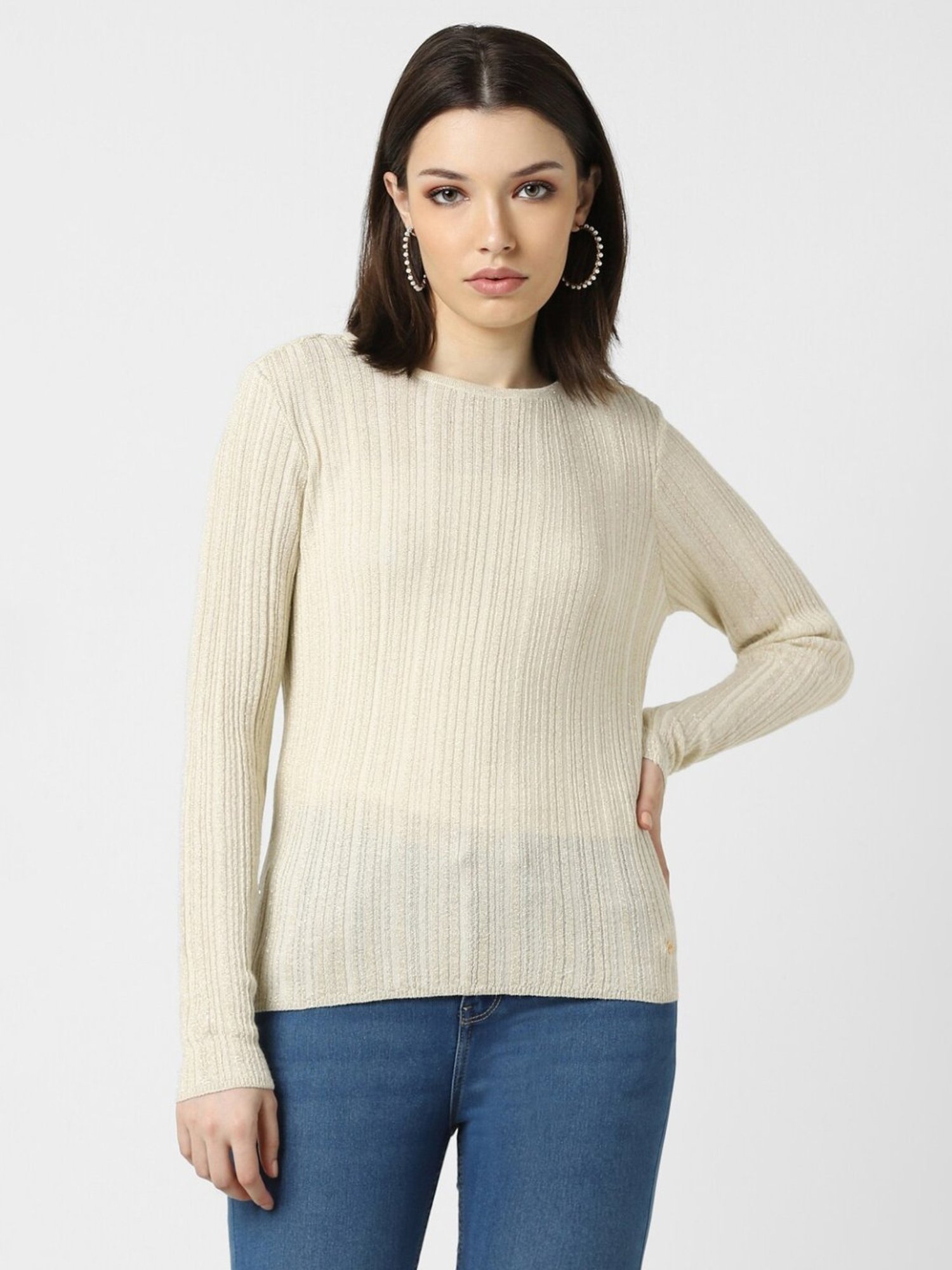 Van Heusen Beige Striped Top
