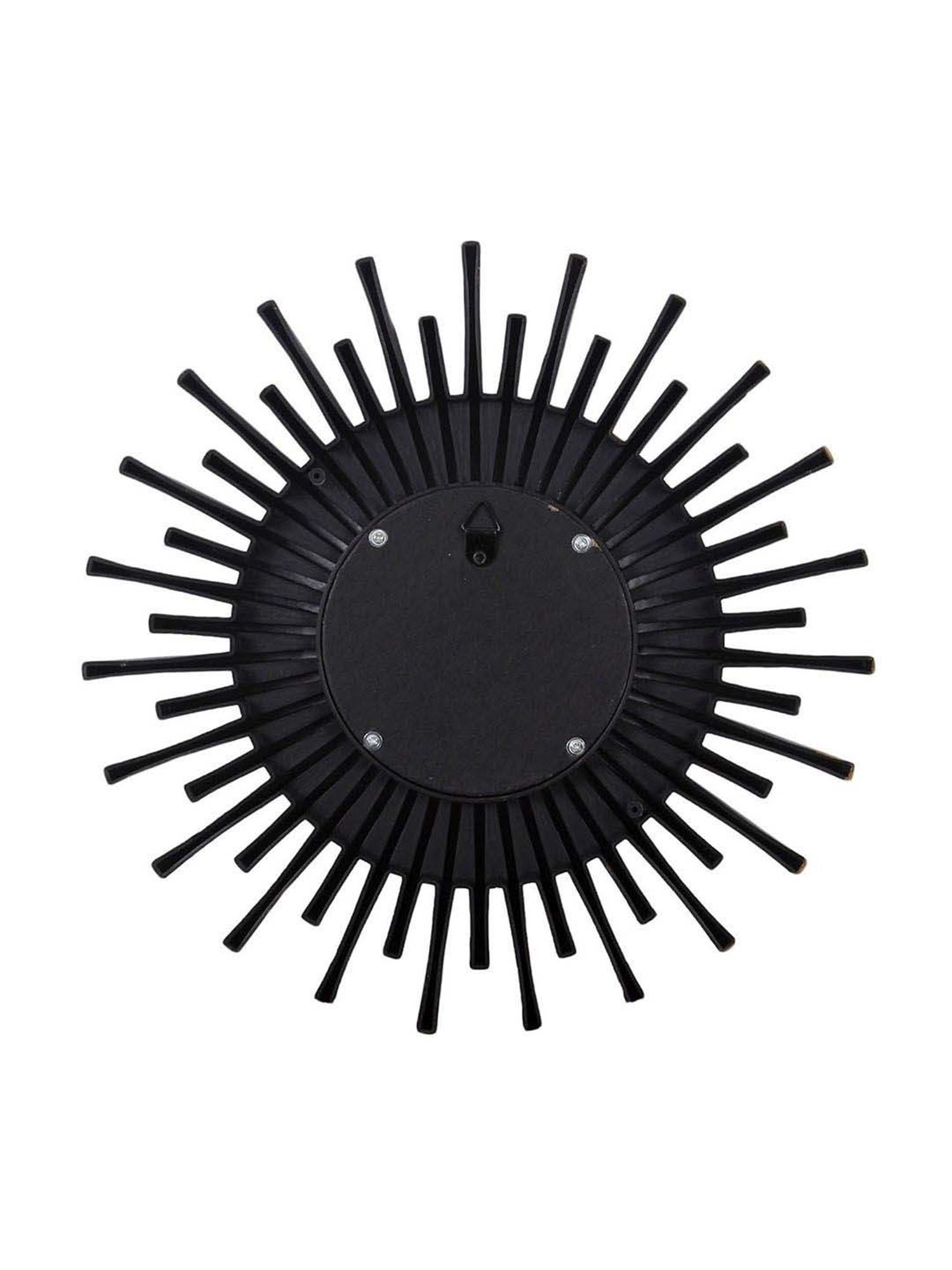 Art Street Brown Plastic Sun Streek Decorative Wall Mirror - Set of 2