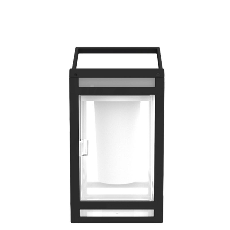 8" LED Solar Portable Outdoor Lantern with Flame - Techko Kobot