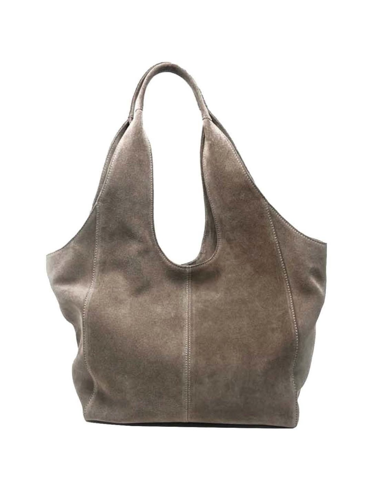 Tohl Grey Solid Large Hobo Handbag