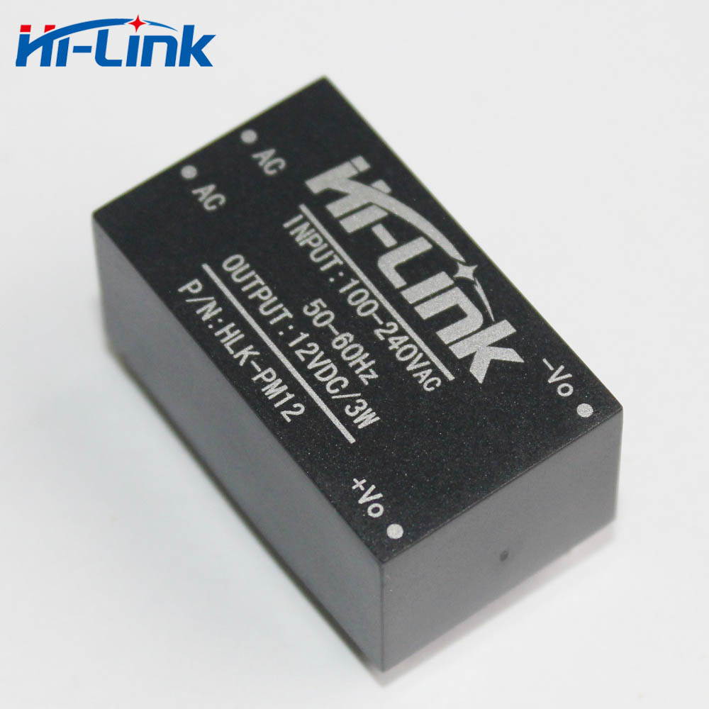 Hi-link HLK-PM12 AC-DC 220V to 12V 3W Buck Step Down Power Supply Module Converter Intelligent Household Switch UL/CE