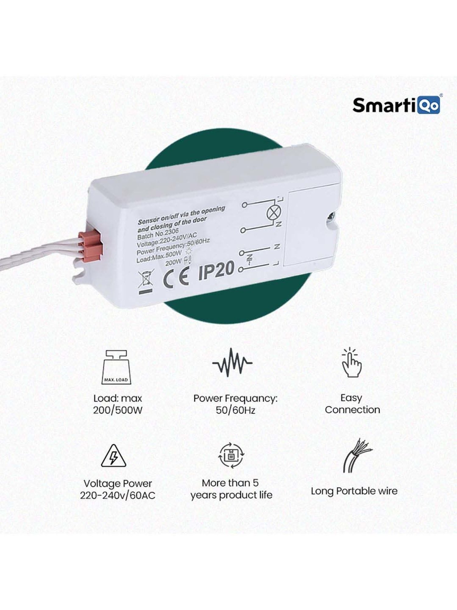 SmartiQo Wardrobe Wired Sensor