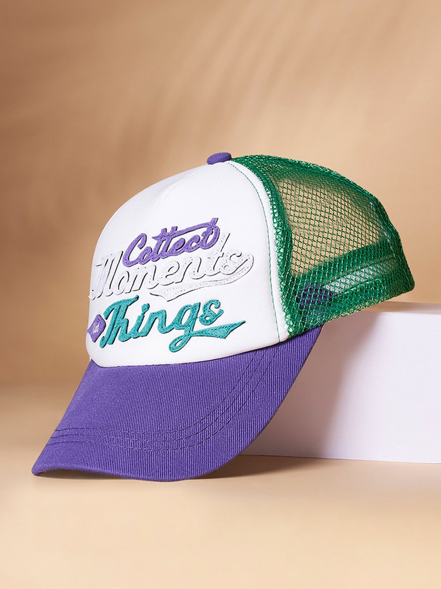 Pantaloons Junior Green Printed Baseball Cap