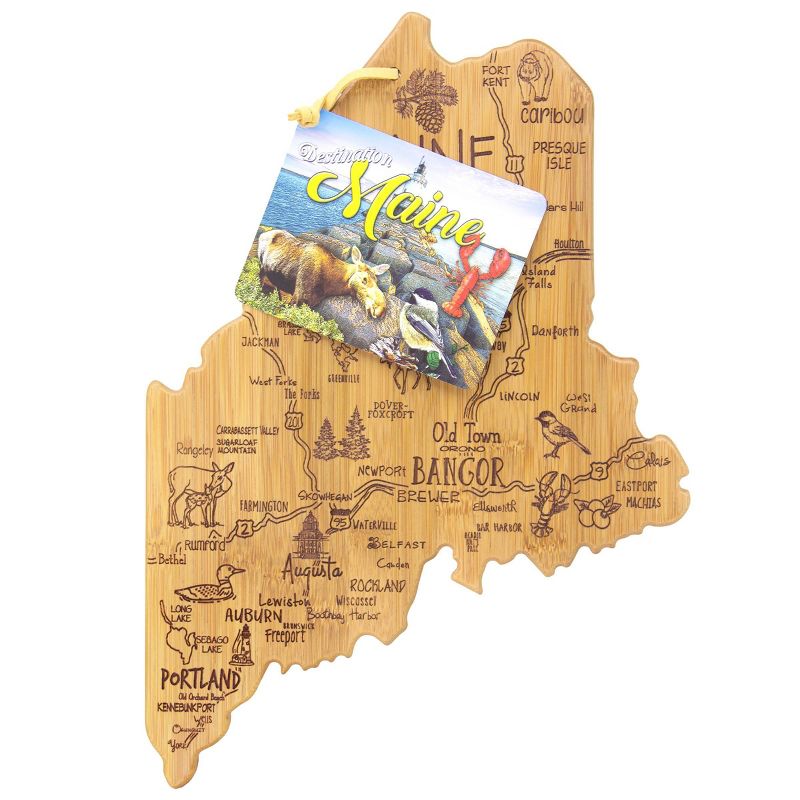 Totally Bamboo Destination Maine Serving and Cutting Board