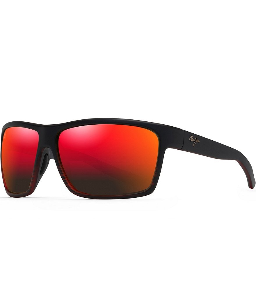Maui Jim Alenuihaha PolarizedPlus2&reg; Wrap 64mm Sunglasses