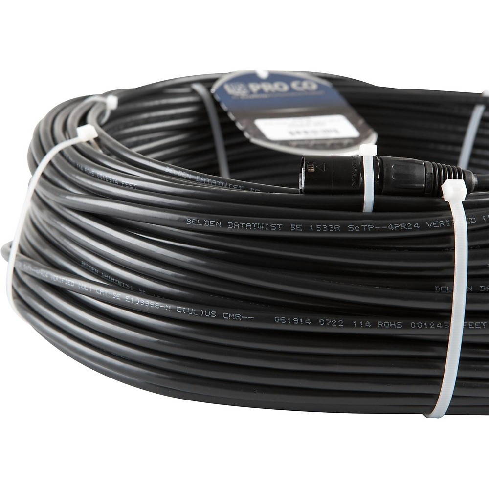 Pro Co Ethercon/Ethercon CAT5E 4P Shielded 100 ft.