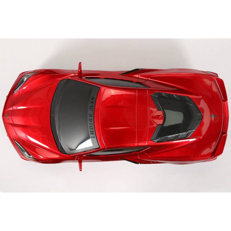 New Bright 1:8 (22") R/C Full Function USB Showcase Sportscar - Corvette C8 Torch Red