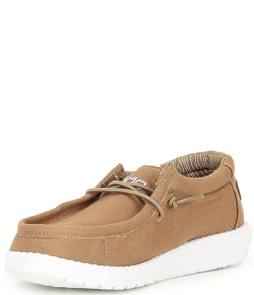 Hey Dude Boys' Wally Canvas Washable Slip-On Sneaker (Youth)