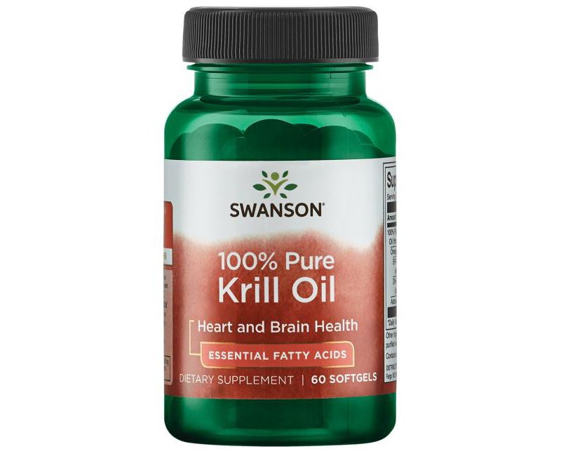 Swanson 100% Pure Krill Oil 500 mg 60 Softgels