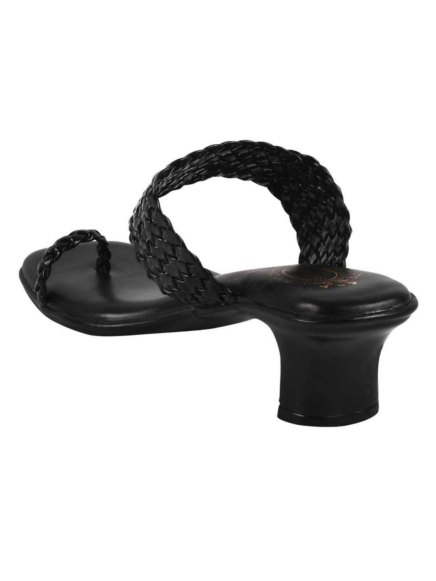 Shoetopia Kids Black Toe Ring Sandals