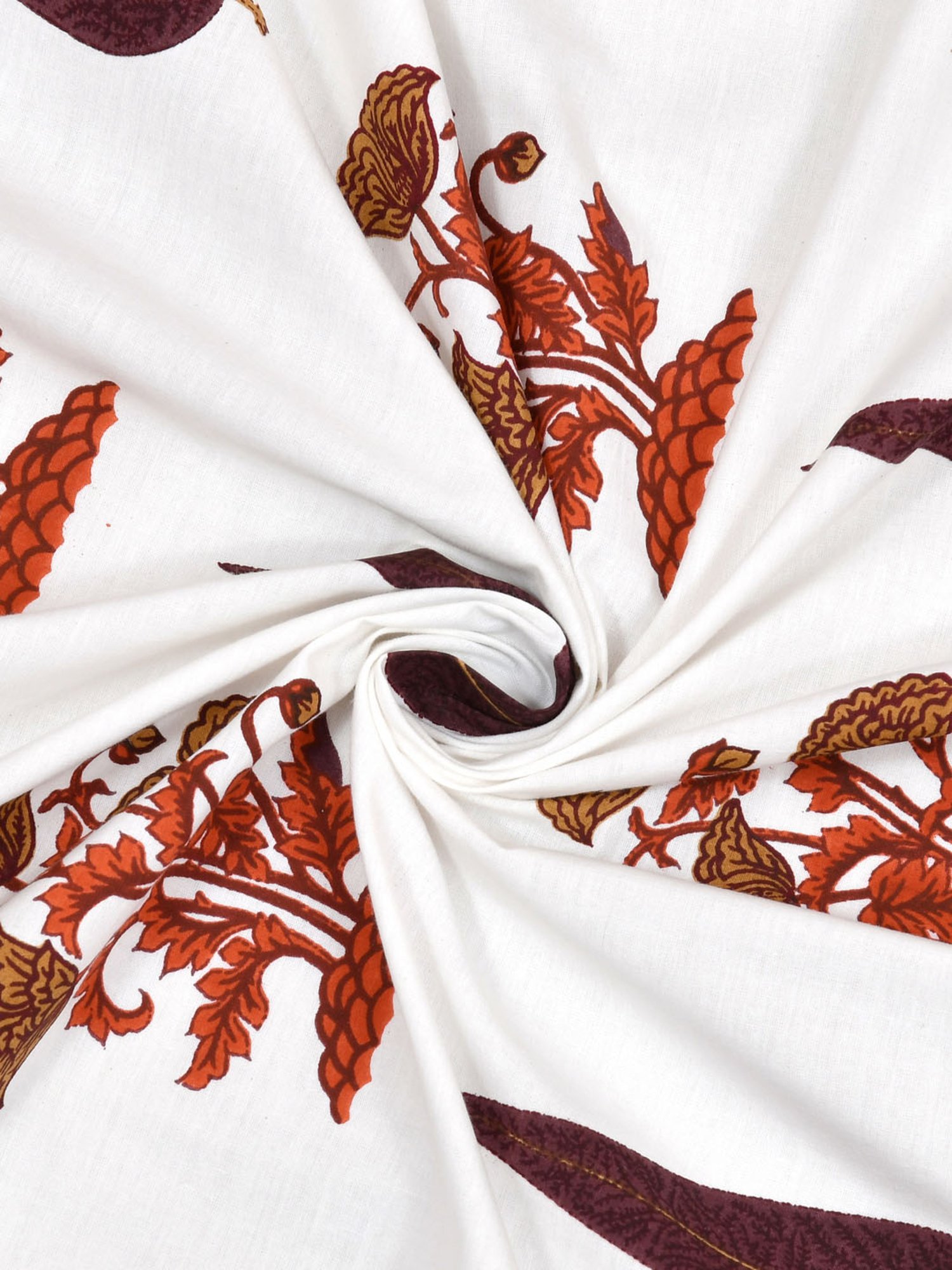 Living Roots Jaipuri Multicolor Cotton 7 ft Door Curtains - Set of 2