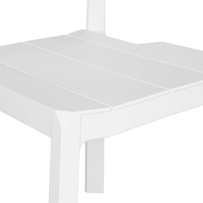 Chandler 4pk Indoor/Outdoor Stacking Chairs - White - Novogratz