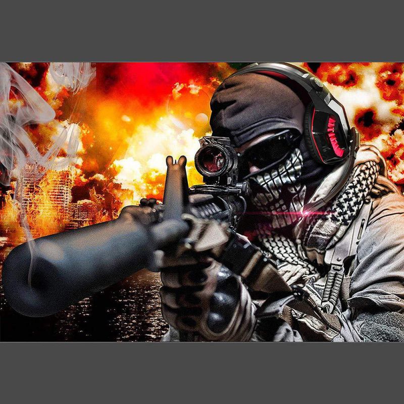 Beexcellent Gaming Headset for PS4 Xbox One PC, Noise-Isolation Headphones with Microphone Stereo Surround Sound for Mac Laptop