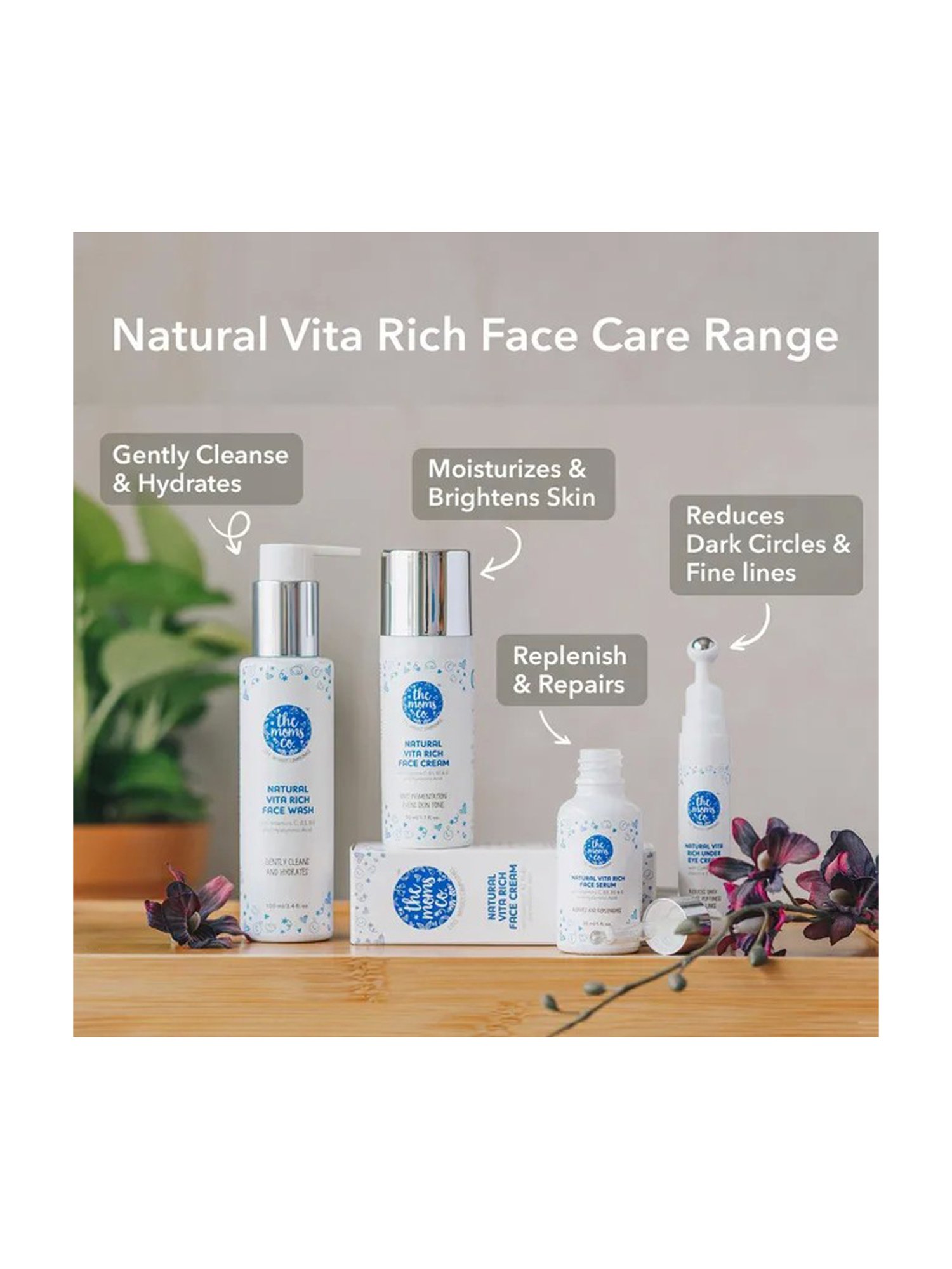 The Moms Co. Natural Vita Rich Under Eye Cream - 15 gm