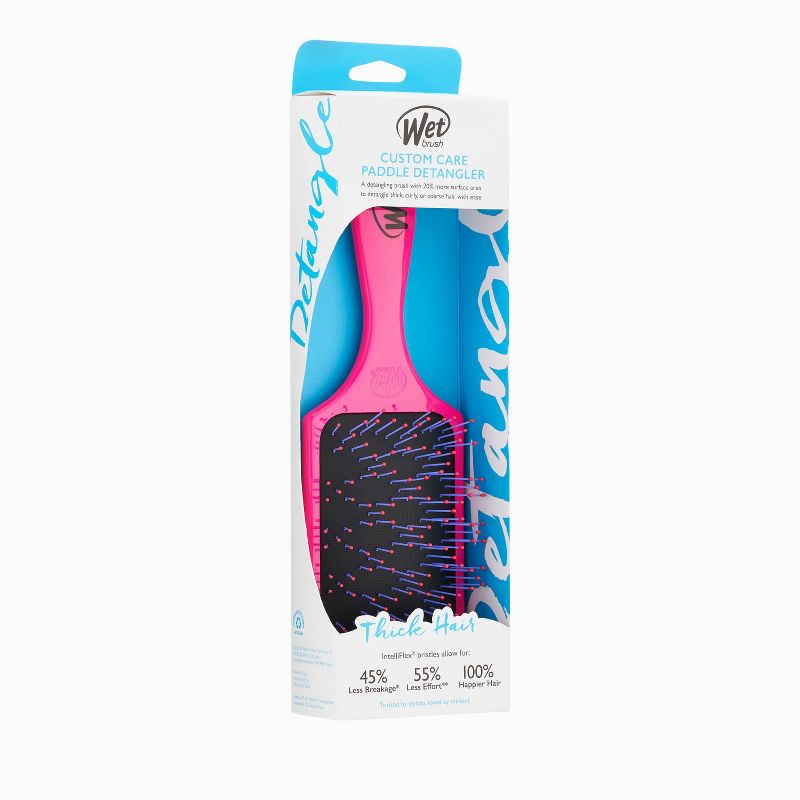 Wet Brush Thick Hair Brush Paddle - Pink