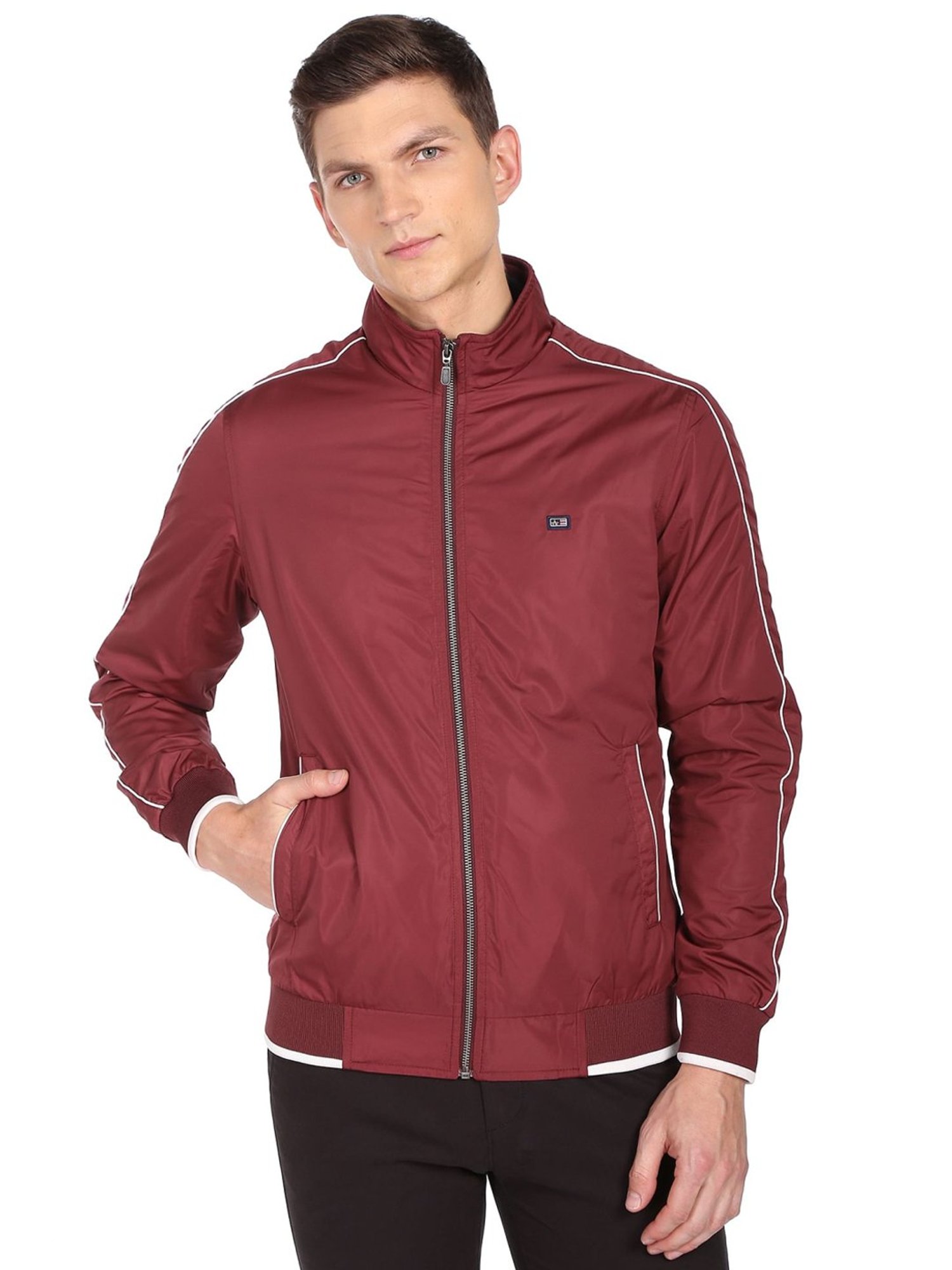 Hummel Grey Regular Fit Bomber Jacket