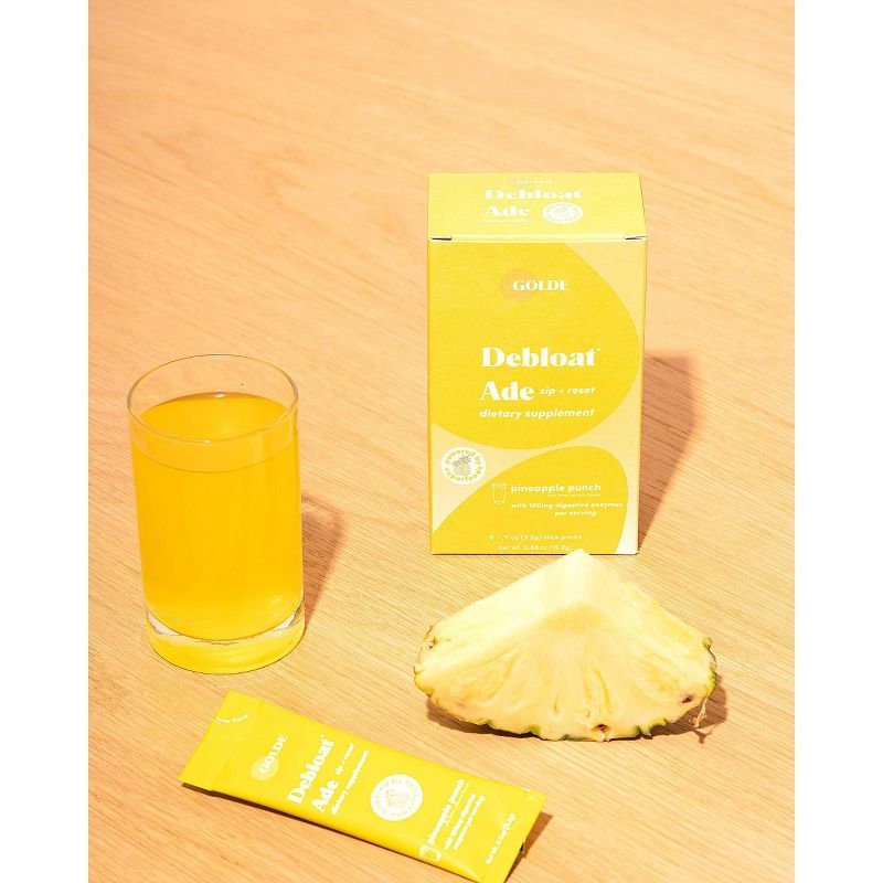 Golde Debloat Ade Pineapple Dietary Supplements - 6ct