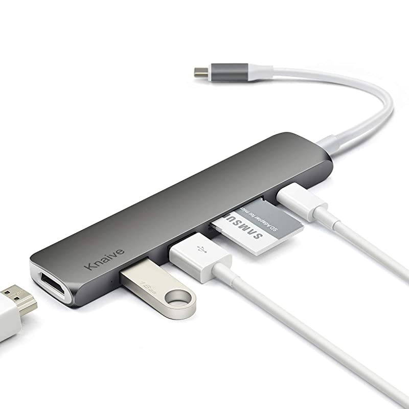 USB C Hub Adapter 6 in 1 USB C Combo Dongle 4K HDMIPD 20USB 30SDTF Card Reader Compatible with MacBook Pro Air and More USBC Device