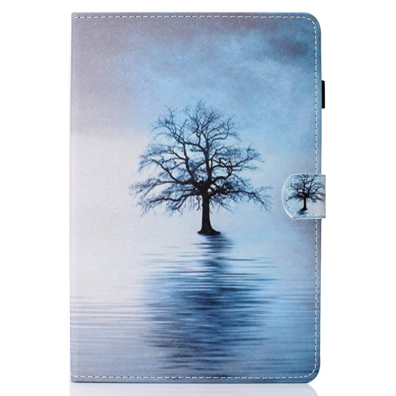 Kindle Paperwhite 4 Case,  Slim Fit Flip PU Leather Wallet Case Cover All-New  Kindle Paperwhite (10th Generation, 2018 Release) Auto Sleep Case, Tree in The Water