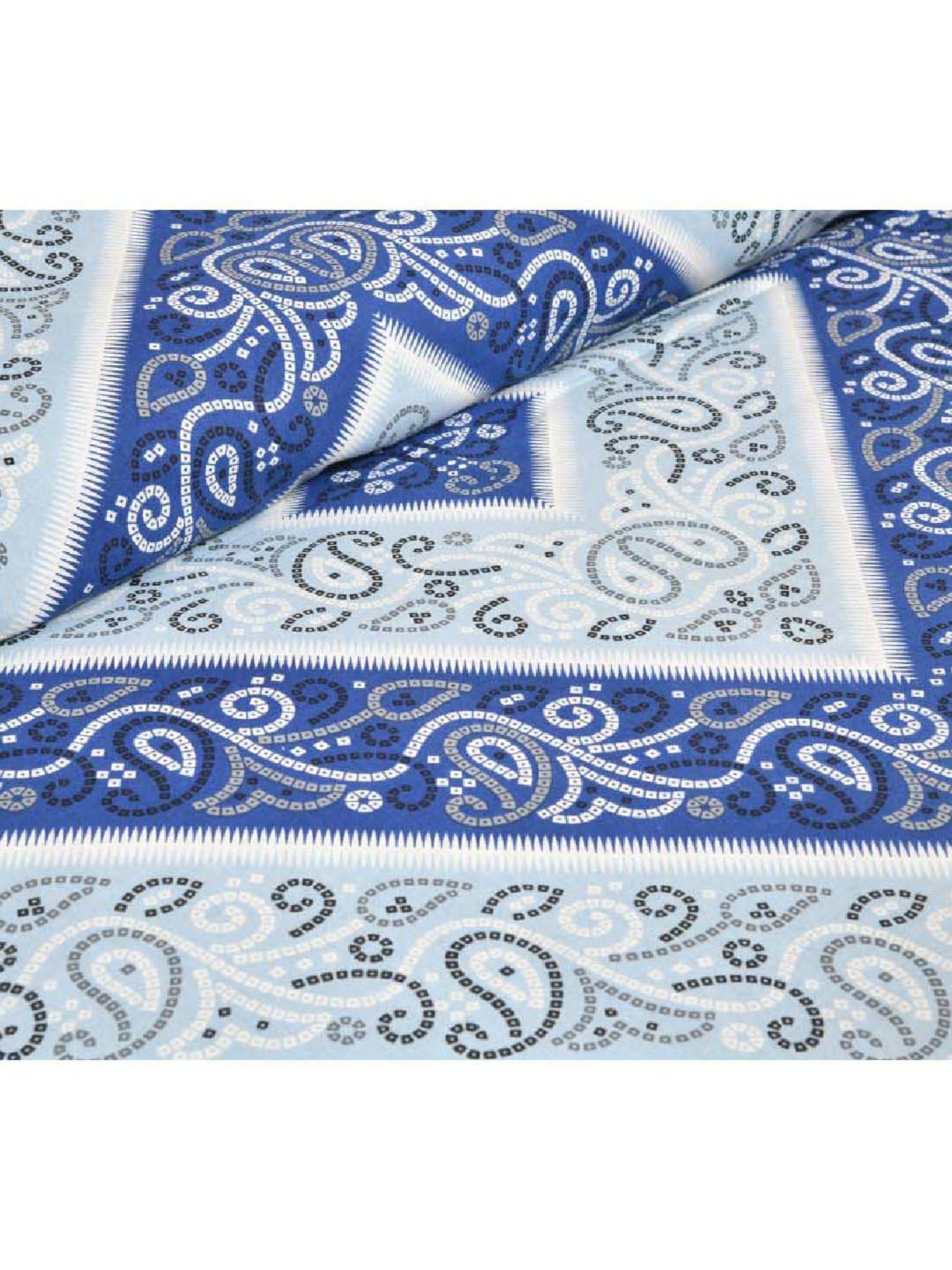 JaipurFabric Blue 180 TC 100% Cotton Elegant Double Bedsheet with 2 Pillow Covers