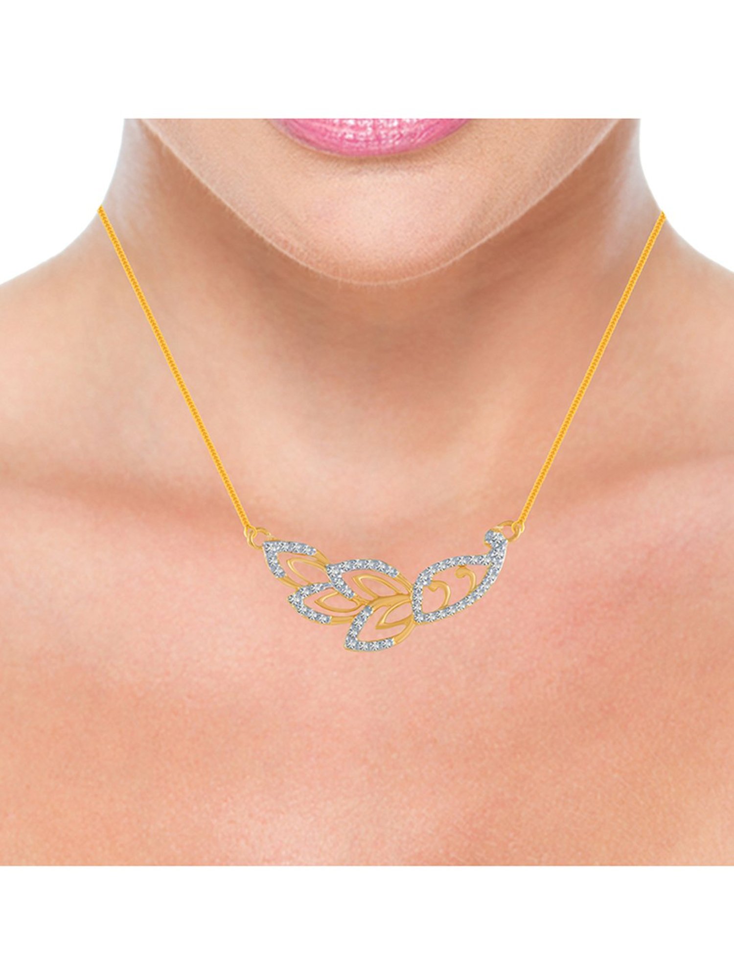 P.C. Chandra Jewellers 18 kt Gold & Diamond Pendant