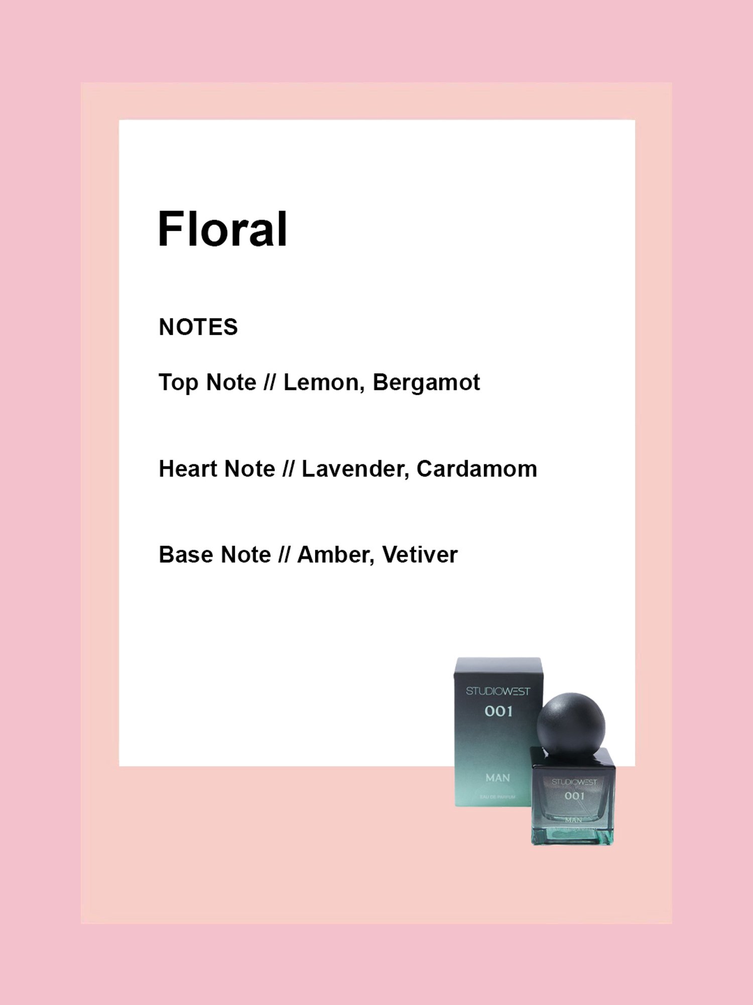 Studiowest by Westside 001 Eau de Parfum for Man - 25 ml