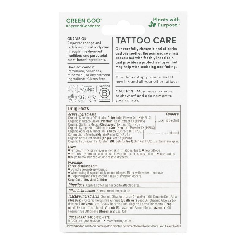 Green Goo Tattoo Care Salve - 1.82oz