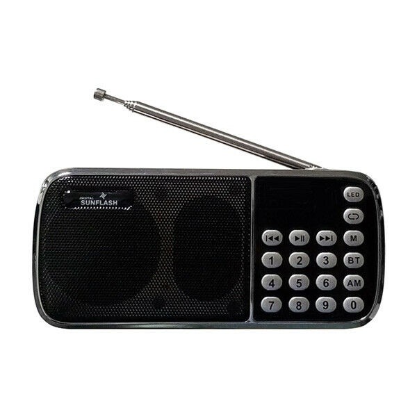 Digital Sunflash Z-135 Rechargeable Mini AM/FM Radio +Bluetooth +USB/SD/AUX