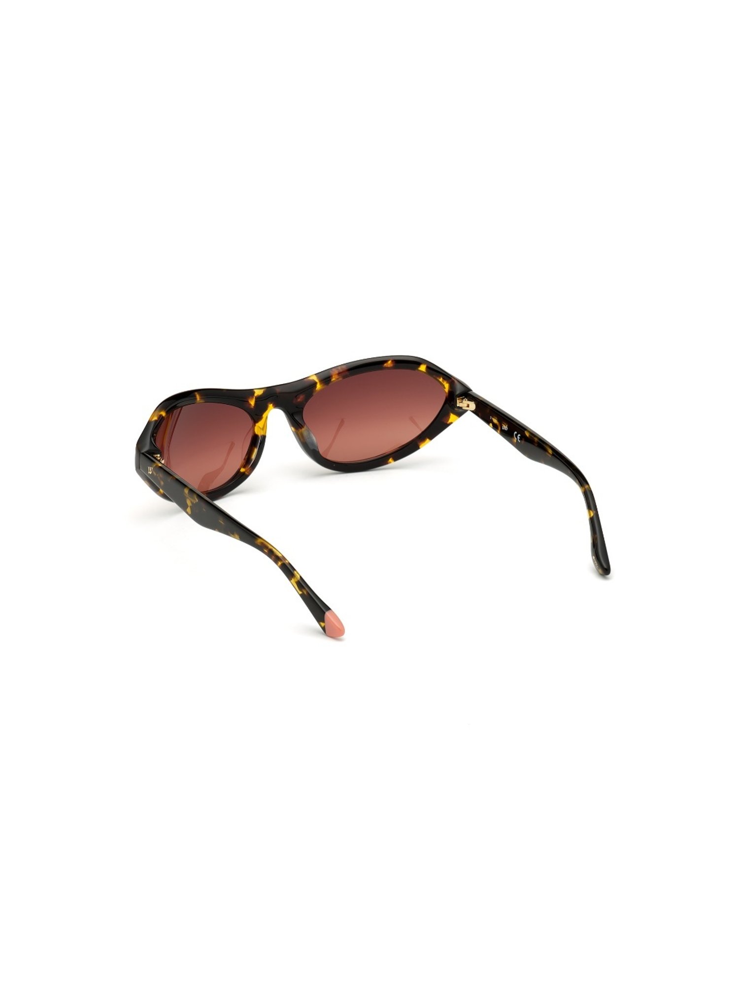 WEB EYEWEAR Brown Oversize Irregular Sunglasses for Women