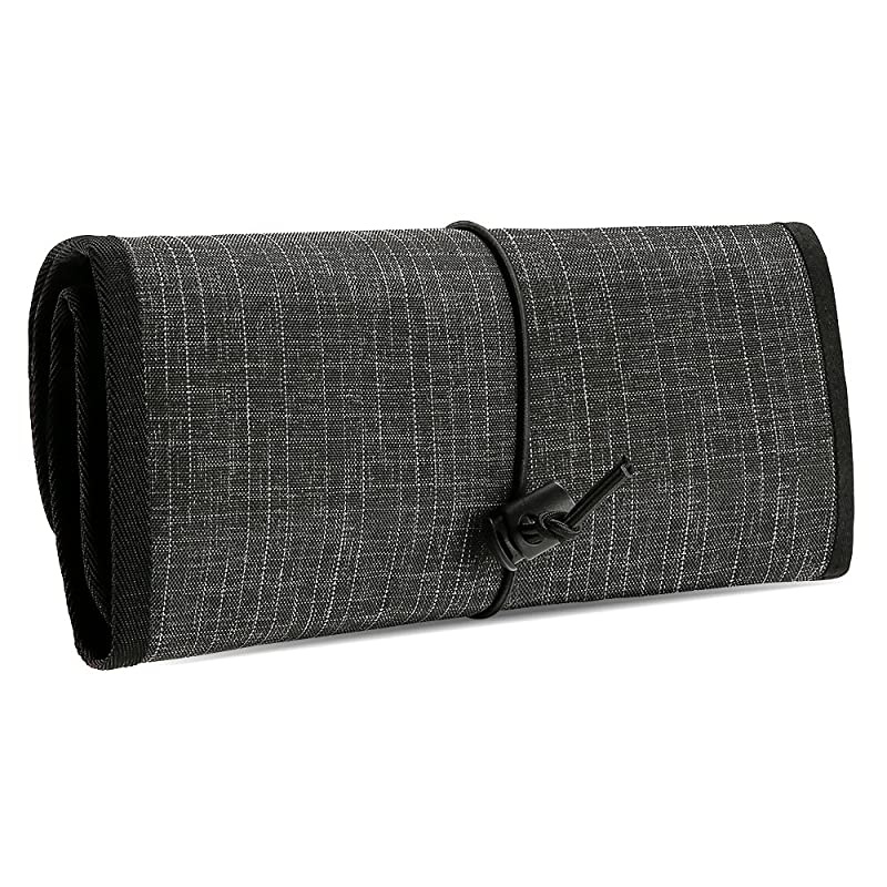 Accessories Bag Organizer, Universal Electronics Travel Gadgets Carrying Case Pouch for Charger USB Cables SD Memory Cards Earphone Flash Hard Drive &ndash;Black Plaid