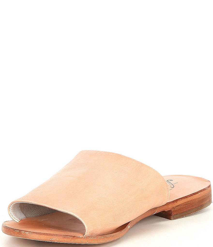 Free People Vicente Leather Slide Sandals
