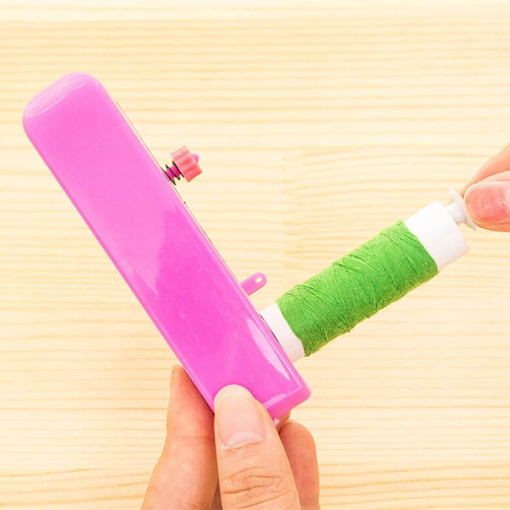 1PC Hot Sale Mini Portable Needlework Cordless Mini Hand-Held Clothes Fabrics Sewing Machine Sewing Tools random color