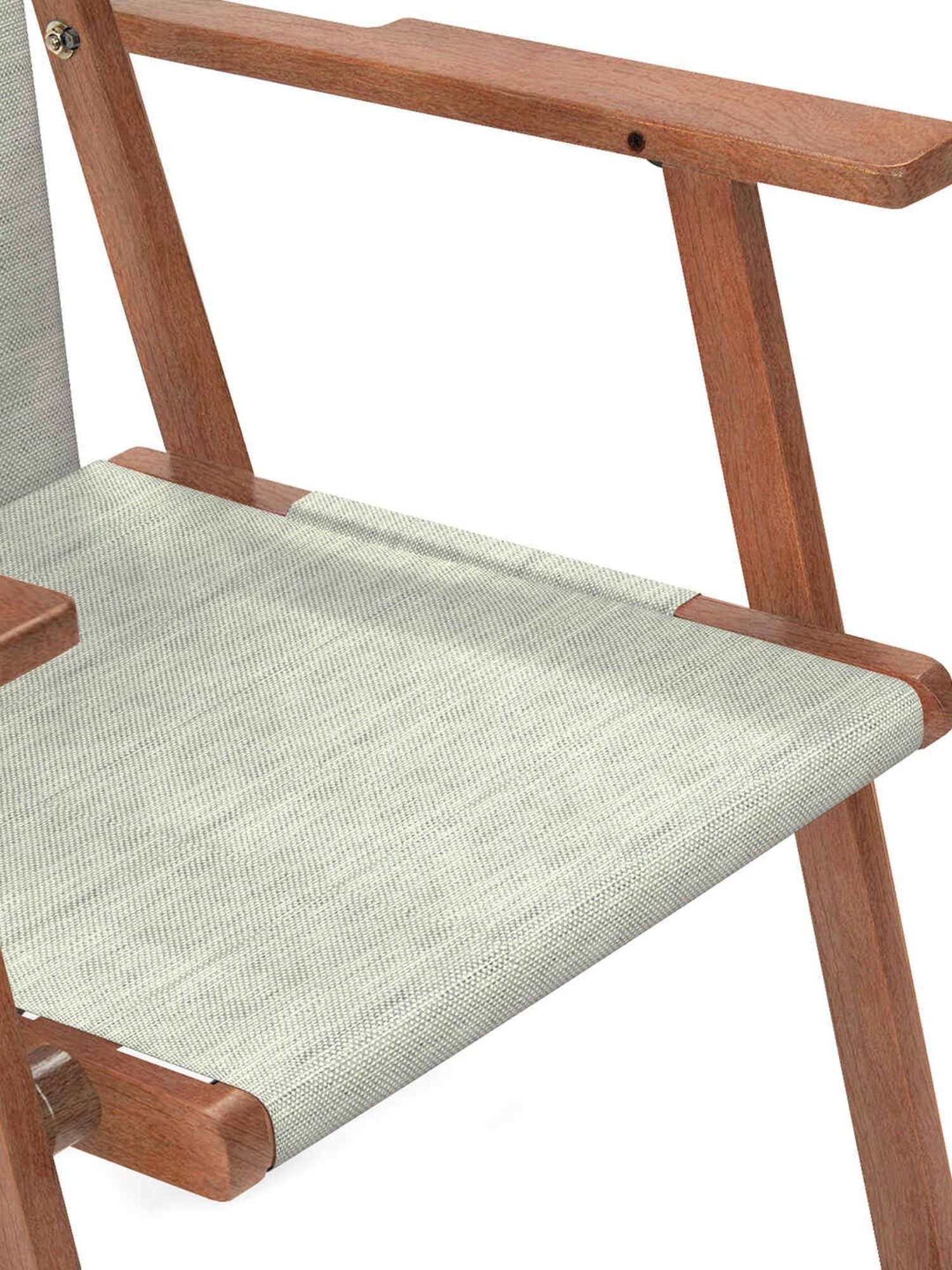 Chumbak Bistro Srilanka Solid Green Wood Folding Chair