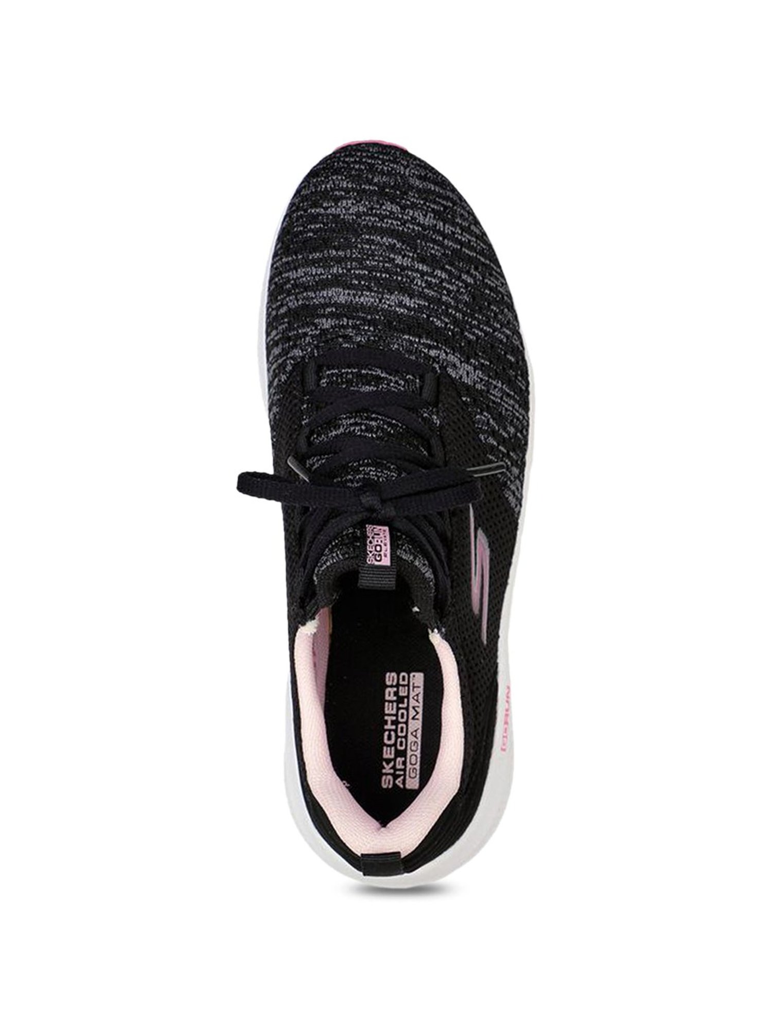 Skechers Women's GO RUN ELEVATE-PLEASANT DAYS Black Running Shoes