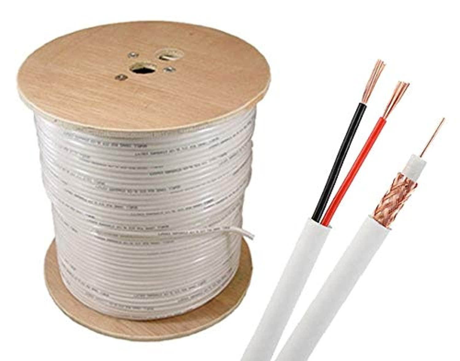 hdview video power cable, 1000ft samese coaxial rg59 cable wire for cctv security camera, extension wire cord for hd (tvi/ahd/c