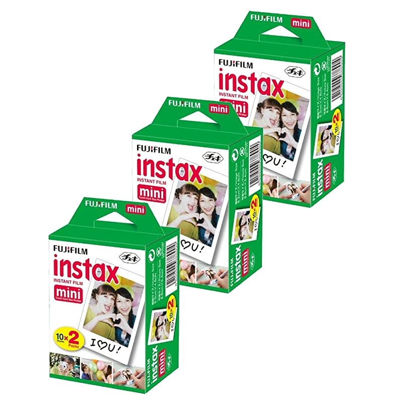 instax Mini 9 Instant Film Camera  Instax Mini Film 60 Shots + Compact Camera Case + 4 AA Batteries + Photo4Less Cleaning Cloth Accessory Bundle Film Bundle Smokey White