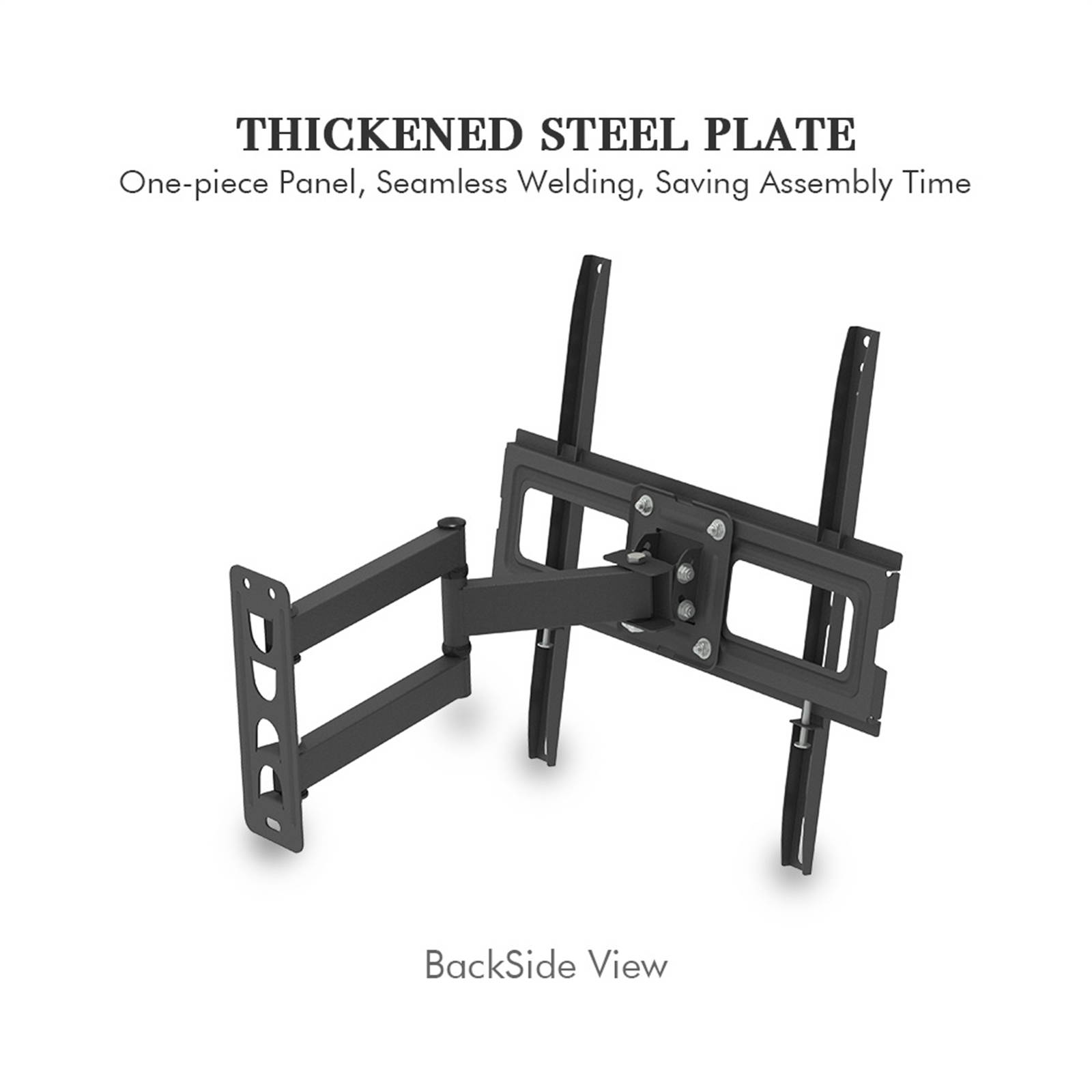 Premium TV Mount for Most 32 - 65 inch Flat Screens and Curved TVs, Full Motion TV Wall Mount Bracket with Heavy Duty Swivel Articulating Arms Tilt Holder up to VESA 400x400mm and 77 lbs