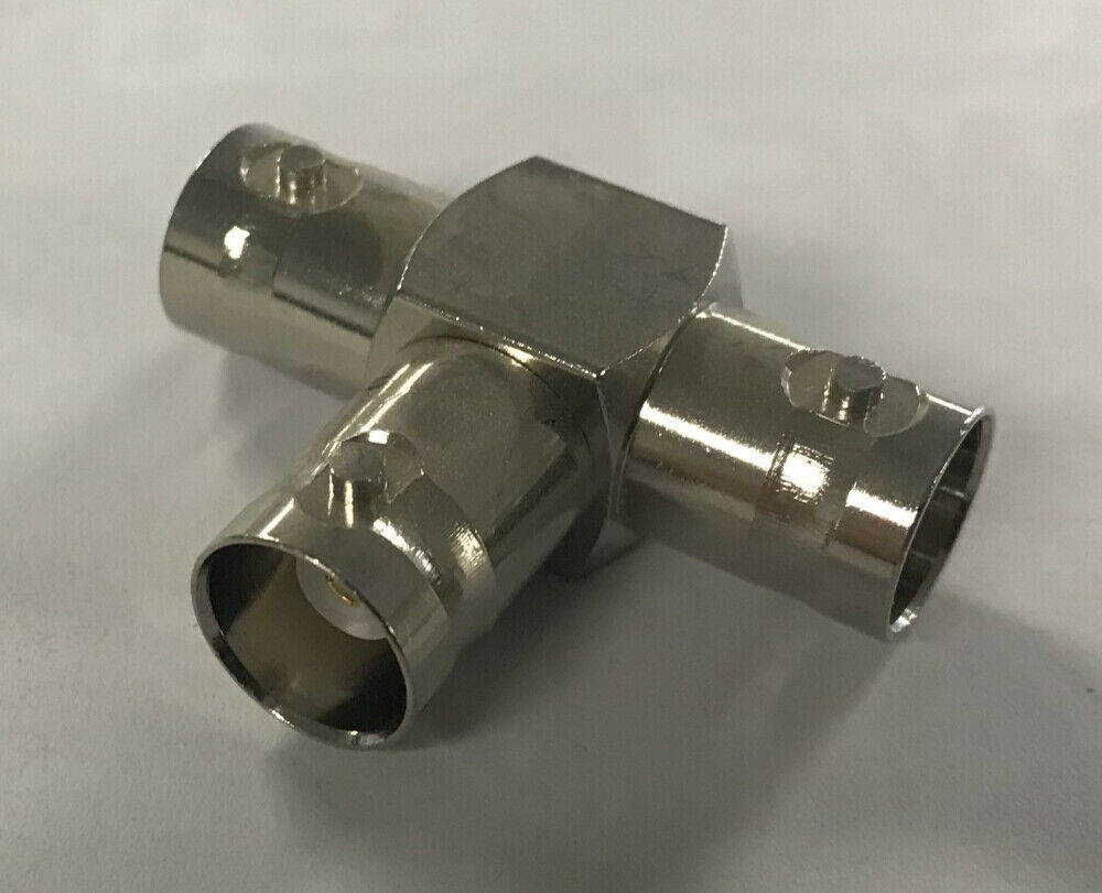 BNC Female to BNC Female to BNC Female Tee Adapter