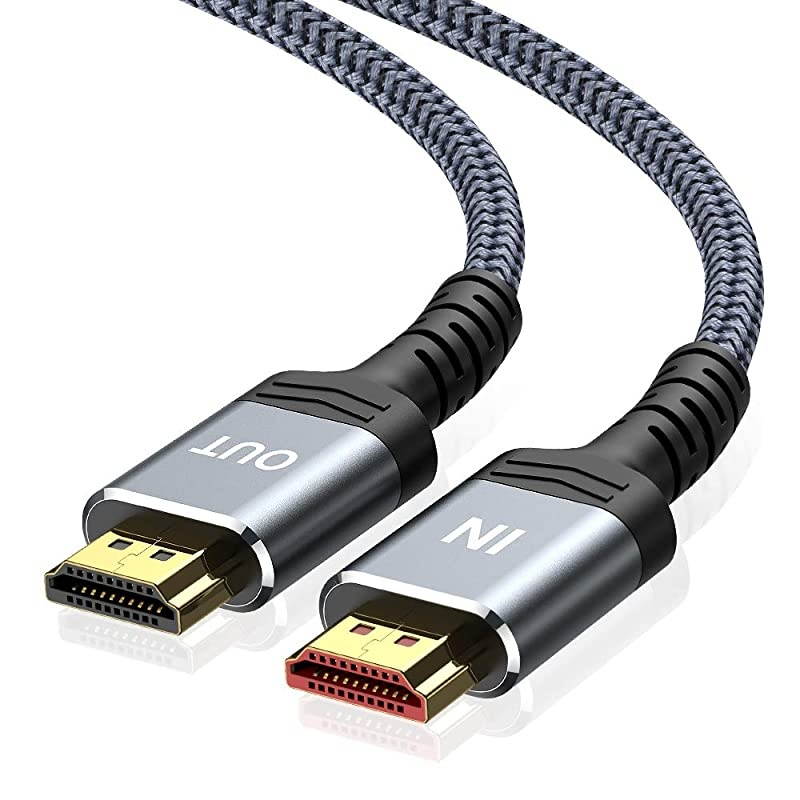 4K60HZ Long HDMI Cable, 50FT 18Gbps High Speed HDMI 2.0 Braided Cord-Supports (4K 60Hz HDR,Video 4K 2160p 1080p 3D HDCP 2.2 ARC-Compatible with Ethernet Monitor PS4/3 4K Fire Netflix