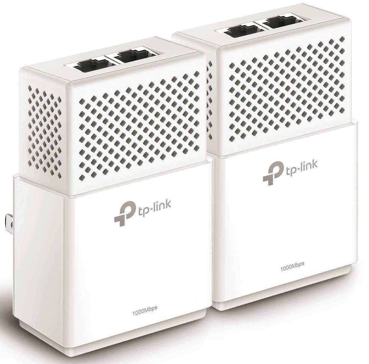 TP-Link AV1000 2-Ports Gigabit Powerline ethernet Adapter kit, Powerline speeds up to 1000 Mbps (TL-PA7020 KIT_V2)