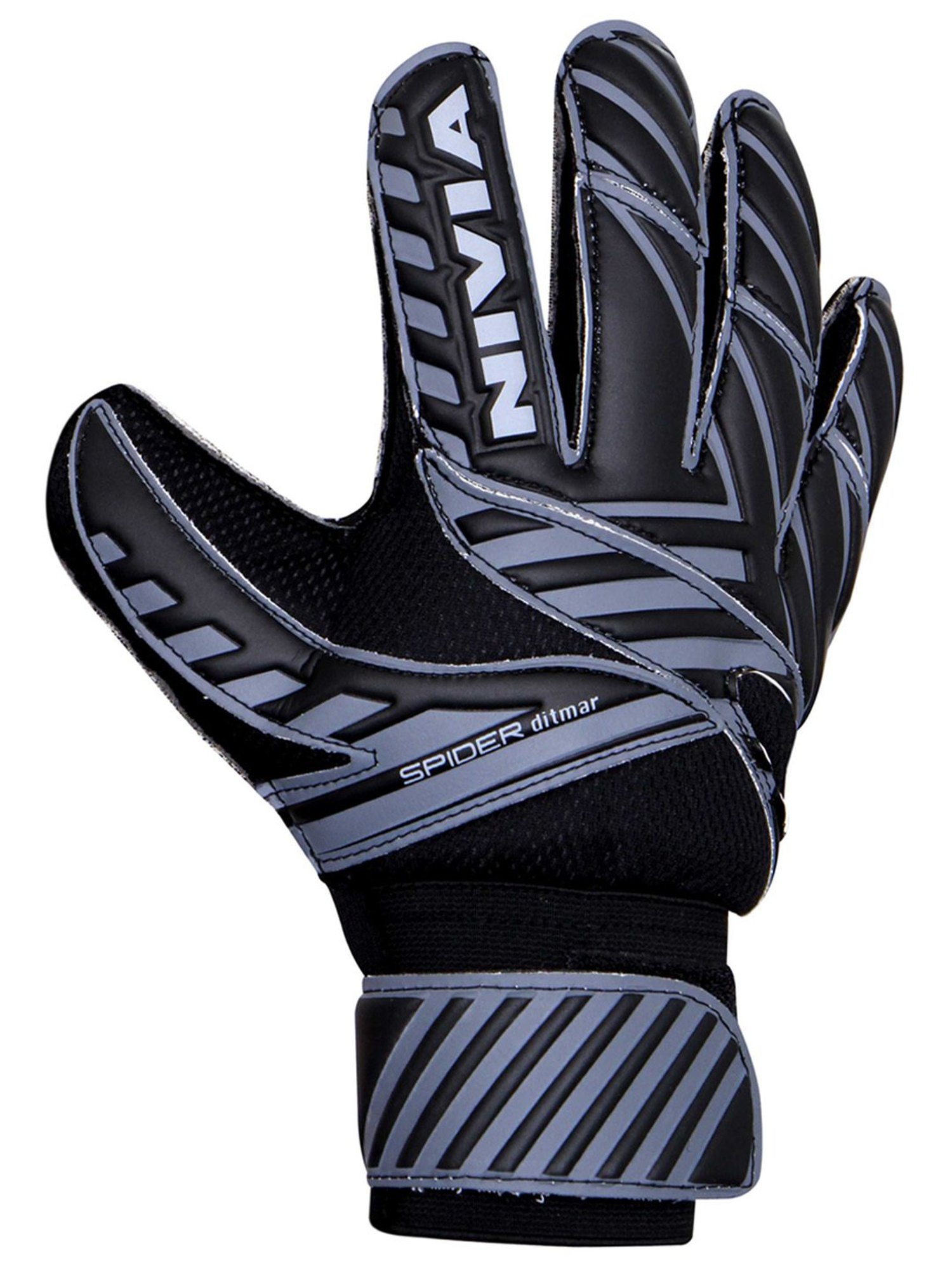 Nivia Ditmar Spider Goalkeeper Gloves (Black) Size - M