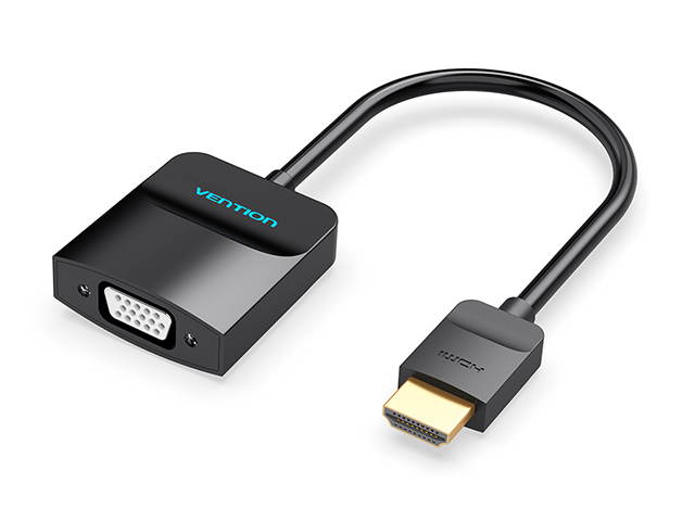 Vention HDMI to VGA Adapter, Gold Plated 1080P Active HDMI to VGA Digital to Analog Converter with Audio and Micro USB Port for Laptop, XBox 360 One, PS4