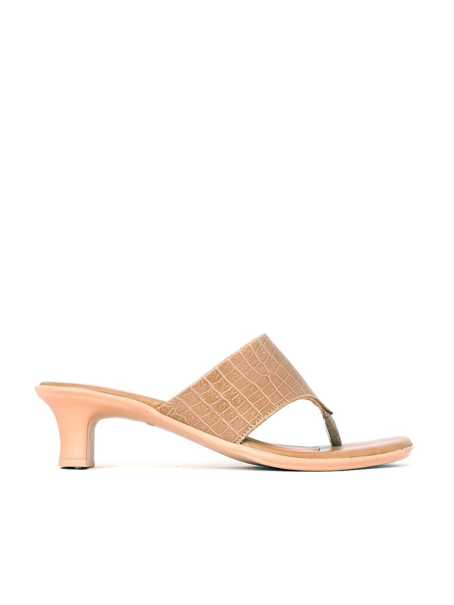 Khadim Women's Beige Thong Sandals